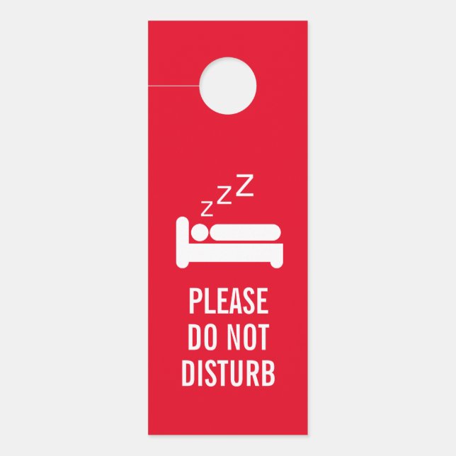 Please do not disturb & service my room big hotel door hanger (Front)