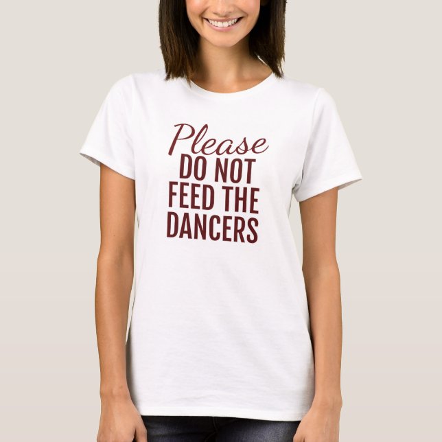 Please Do Not Feed the Dancers Sport Tank (Front)