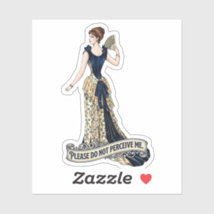 Please Do Not Perceive Me - Victorian Lady Vintage
