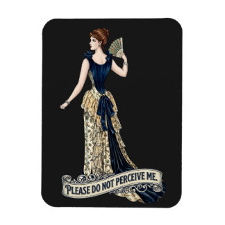 Please Do Not Perceive Me - Victorian Lady Vintage Magnet