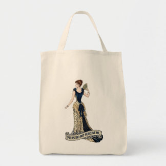 Please Do Not Perceive Me - Victorian Lady Vintage Tote Bag