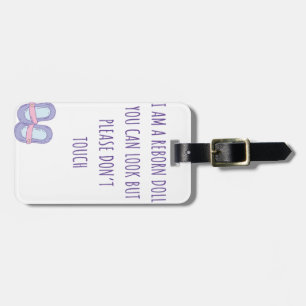 Please Don’t Touch Reborn Doll Car Seat Tag