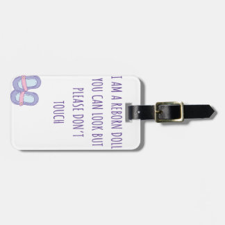 Please Don’t Touch Reborn Doll Car Seat Tag