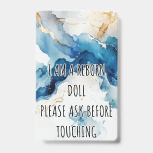 Please Don’t Touch Reborn Doll Car Seat Tag Badge ID Badge