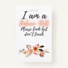 Please Don’t Touch Reborn Doll Car Seat Tag