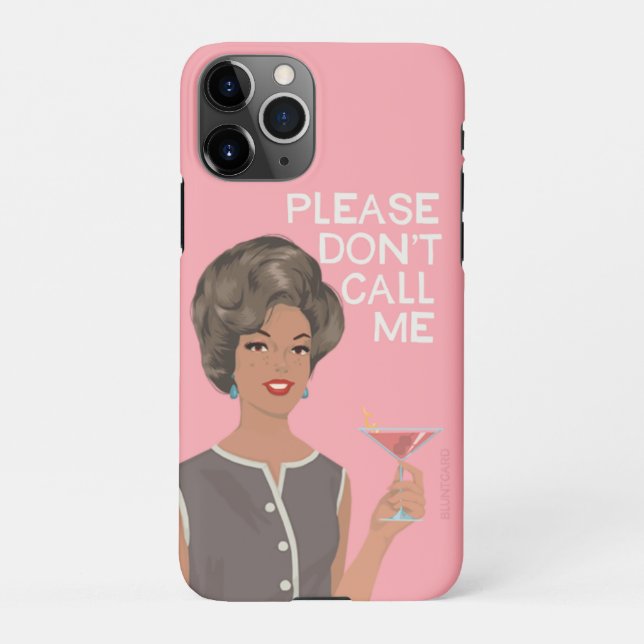Please don't call me. iPhone case (Back)