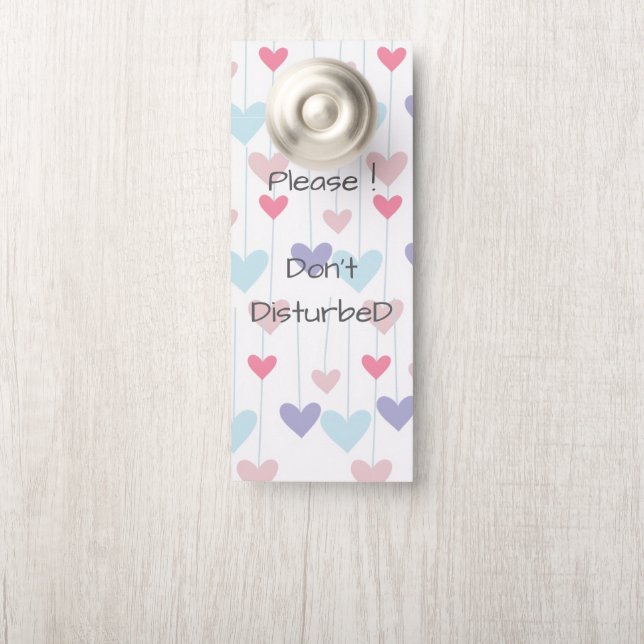 Please, don't disturbed  door hanger (On Knob)