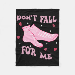 Please Don't Fall For Me -funny Rn Pct Cna Nurse Fleece Blanket