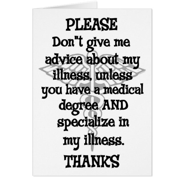 Please Don't Give Advice (Front)