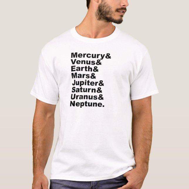Please Don't Invite Pluto To Our 8 Planet Party T-Shirt (Front)