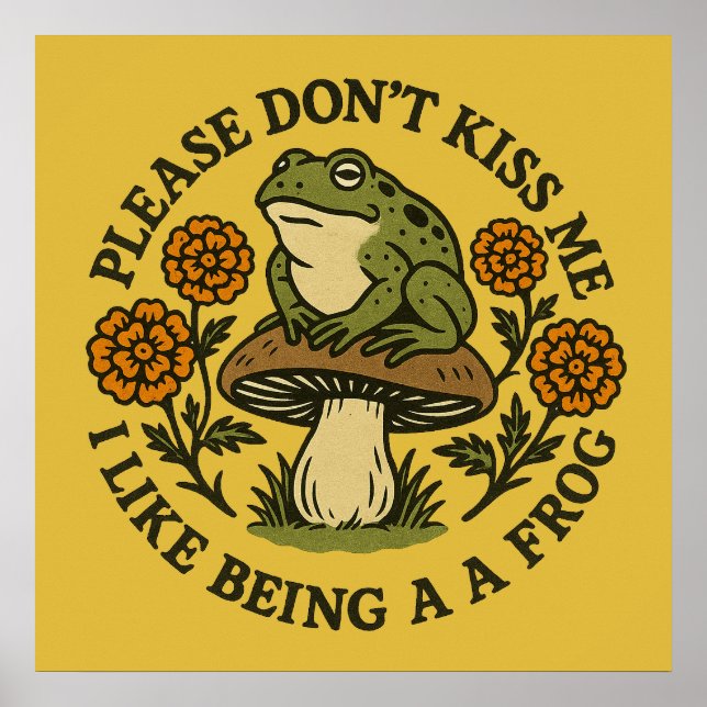 Please Don't Kiss Me I Like Being a Frog           Poster (Front)