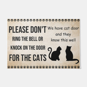 Please Don't Ring The Bell Or Knock On The Door Doormat