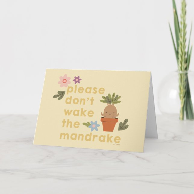 Please Don't Wake The Mandrake Card (Front)