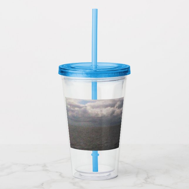 Please drink "sea" acrylic tumbler (Front)