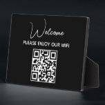 Please Enjoy Our Wifi | WIFI Welcome QR Code  Plaque<br><div class="desc">Please Enjoy Our Wifi | WIFI Welcome QR Code plaque
Make it easy for guests to connect to your Wi-Fi with one of these Wi-Fi QR code sign. They're pretty genius,  especially if you host often.</div>