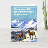 Please Enjoy This Nondenominational Winter Scene.