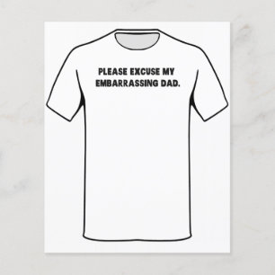 Please Excuse My Embarrassing Dad Flyer