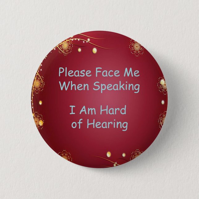 Please Face Me Button (Front)