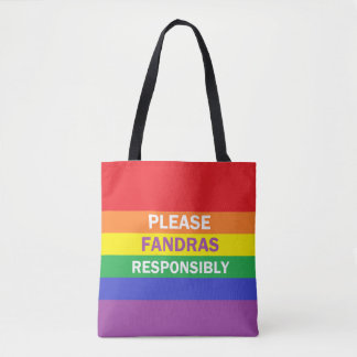 Please Fandras Responsibly Tote Bag