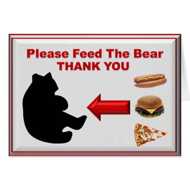 Please Feed the Bear (Front Horizontal)