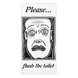 Please Flush wall sign by ParanormalPrints