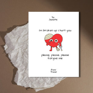 Please Forgive Me Apology Card