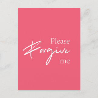 Please forgive me  - Ho'oponopono Poster Postcard