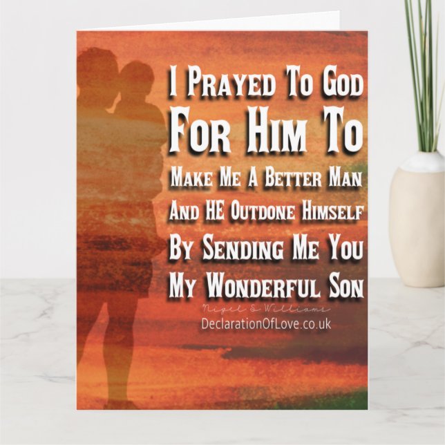 PLease God Make Me A Better Man Card (Front)