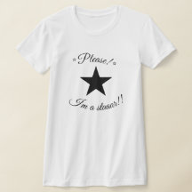 Please I'm A Star Coquette Slogan Baby Tee Top