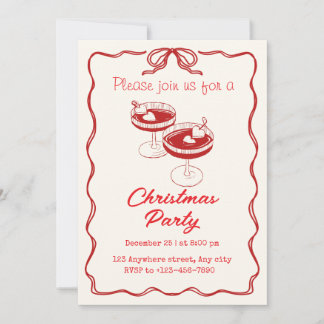 Please join us for a Christmas party  Holiday Card
