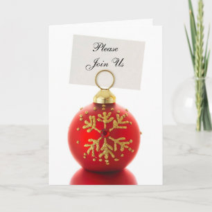 Please Join Us holiday invitation cards