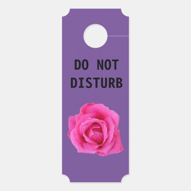 Please Knock - Do Not Disturb -  Door Hanger (Back)