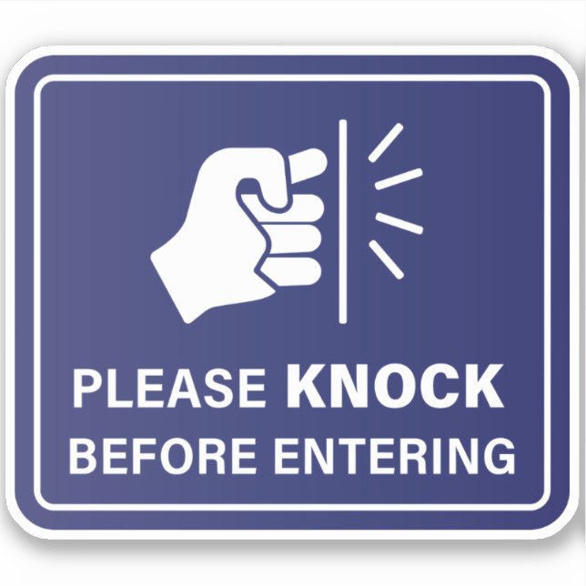 Please Knock Sign (Front)