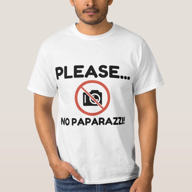 Please No Paparazzi! T-Shirt (Front)