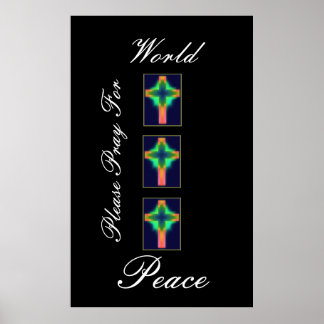 please pray for world peace poster