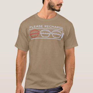 Please Recharge Apple Pie Battery Delicious Apple  T-Shirt