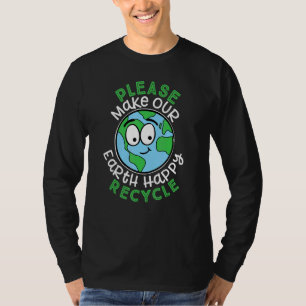 Please Recycle - Environmental Awareness Earth Des T-Shirt