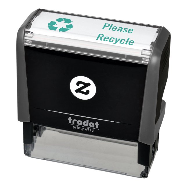Please Recycle Green Ink Self-inking Stamp (Product)