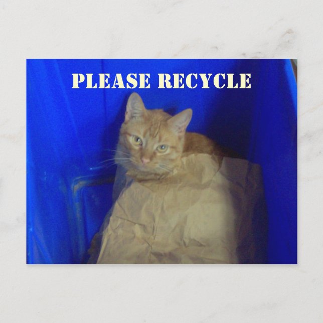 Please Recycle Postcard (Front)