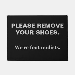 PLEASE REMOVE YOUR SHOES DOORMAT