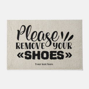 Please remove your shoes doormat