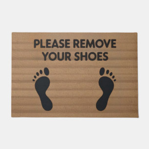 Please Remove Your Shoes Doormat