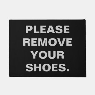 PLEASE REMOVE YOUR SHOES DOORMAT