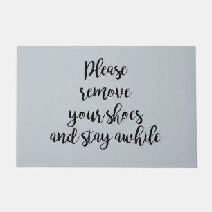 Please Remove Your Shoes Floor Mat