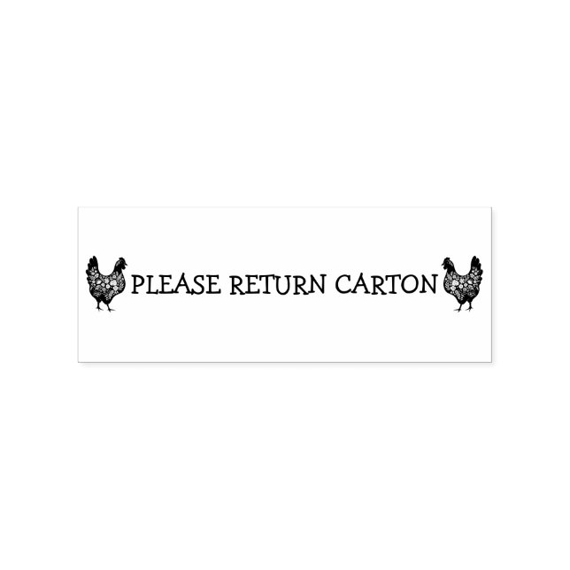 PLEASE RETURN CARTON RUBBER STAMP (Imprint)