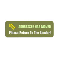 "Please Return To The Sender!" Label