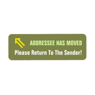 "Please Return To The Sender!" Label