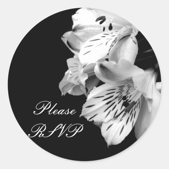 Please RSVP Alstroemeria Lily Sticker (Front)