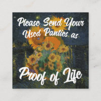 Please Send Your Used Panties as Proof of Life