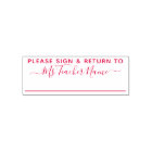 Please Sign and Return - Script Teacher Name Line